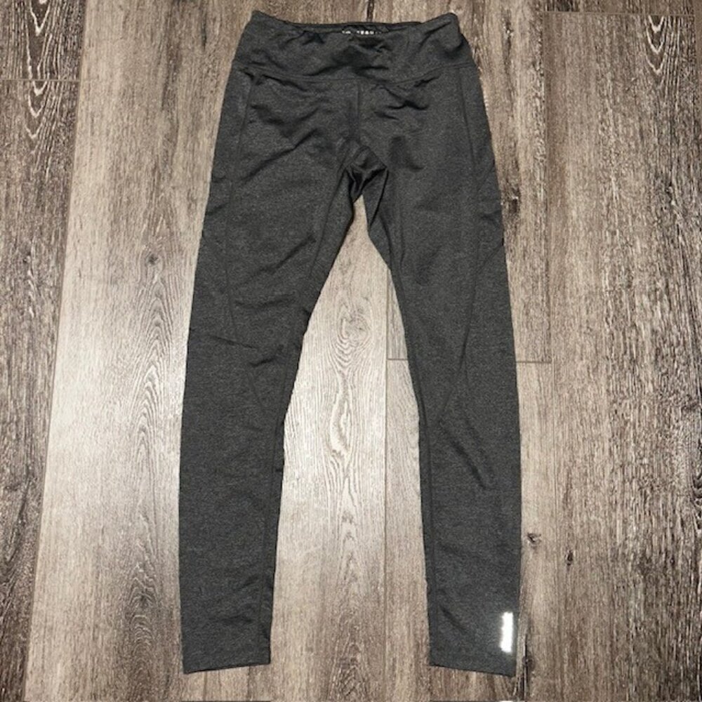 Rebook Women's Grey Legging Yoga Pants Fitness Small Activewear Athleisure
